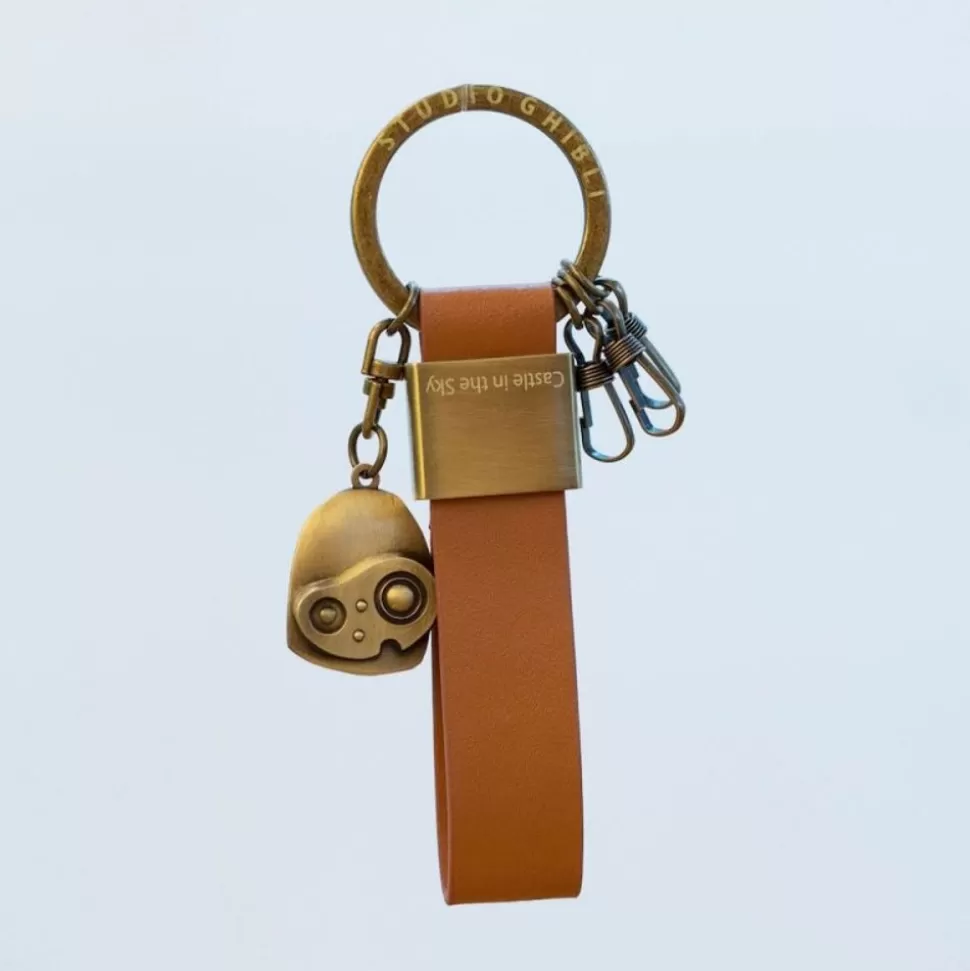 Maison Ghibli Leather Key Chain Robot - Castle In The Sky- Keychains