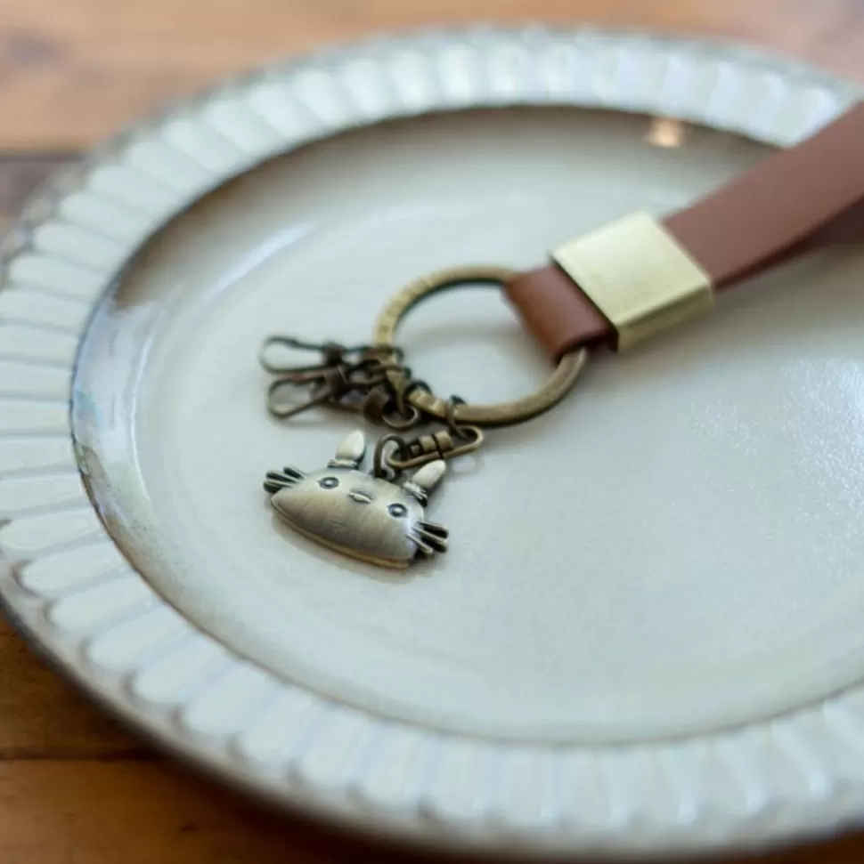 Maison Ghibli Leather Key Chain Totoro - My Neighbor Totoro- Keychains