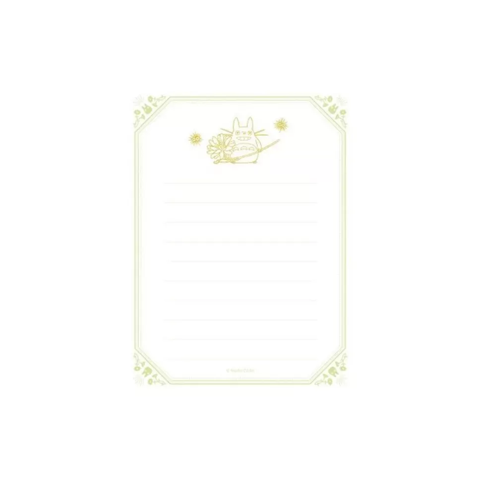 Maison Ghibli Letter Set Flowers - My Neighcor Tortoro- Postcards And Letter Papers