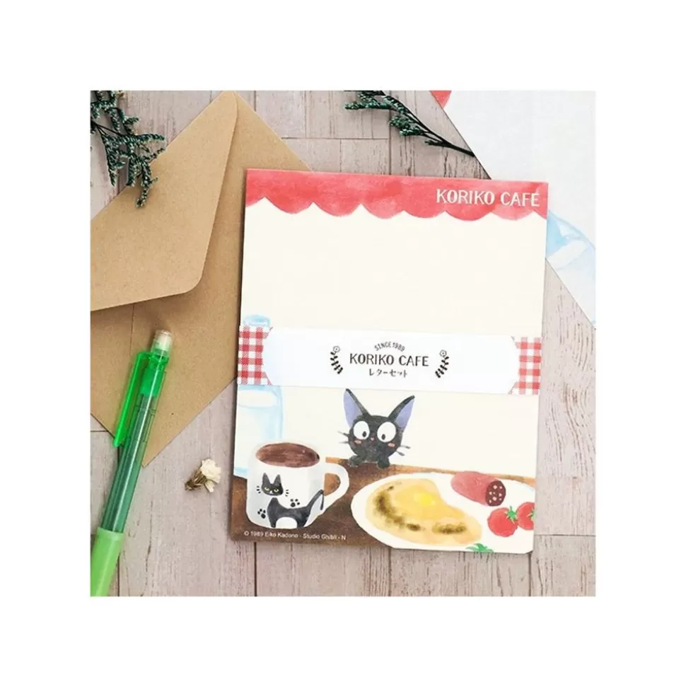 Maison Ghibli Letterset Kiriko Coffee - Kiki'S Delivery Service- Postcards And Letter Papers