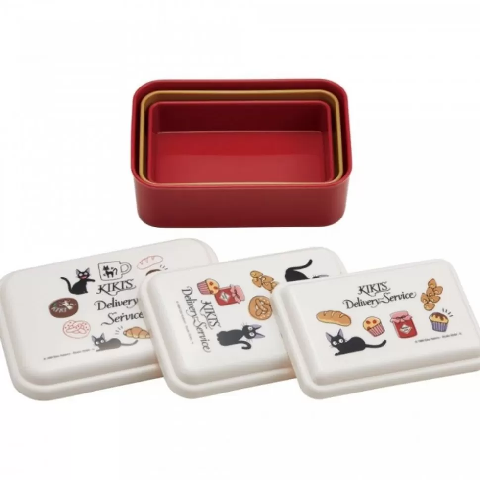 Maison Ghibli Lunch Box 3 Layers Jiji Bakery - Kiki'S Delivery Service- Kitchenware