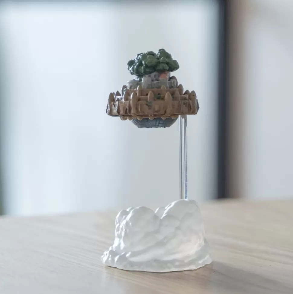 Maison Ghibli Magnetic Paper Clip Holder Flying Castle - Castle In The Sky- Statues