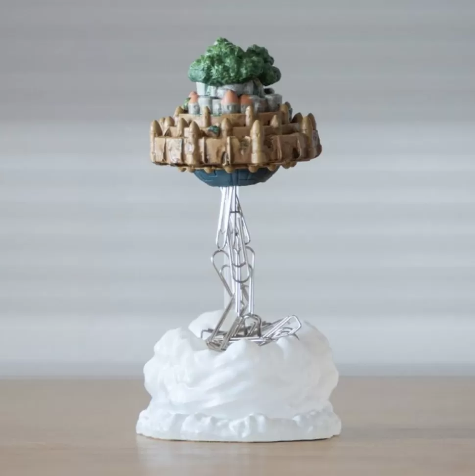 Maison Ghibli Magnetic Paper Clip Holder Flying Castle - Castle In The Sky- Statues