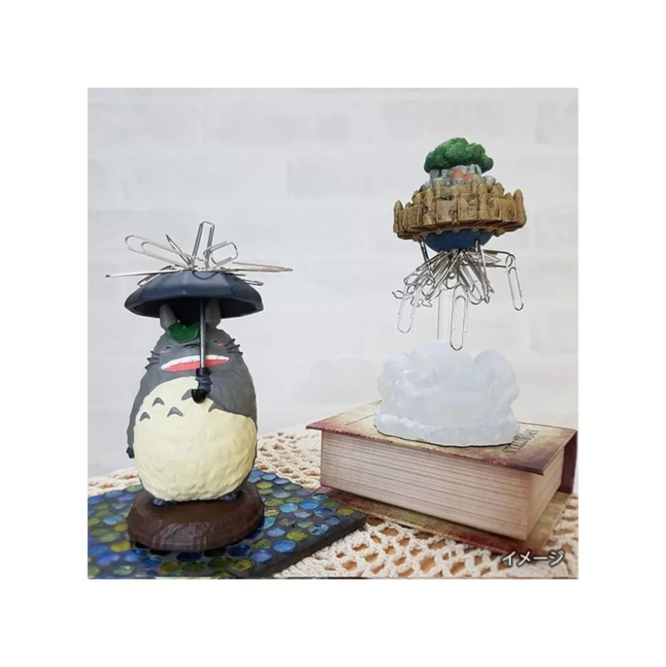 Maison Ghibli Magnetic Paper Clip Holder Flying Castle - Castle In The Sky- Statues