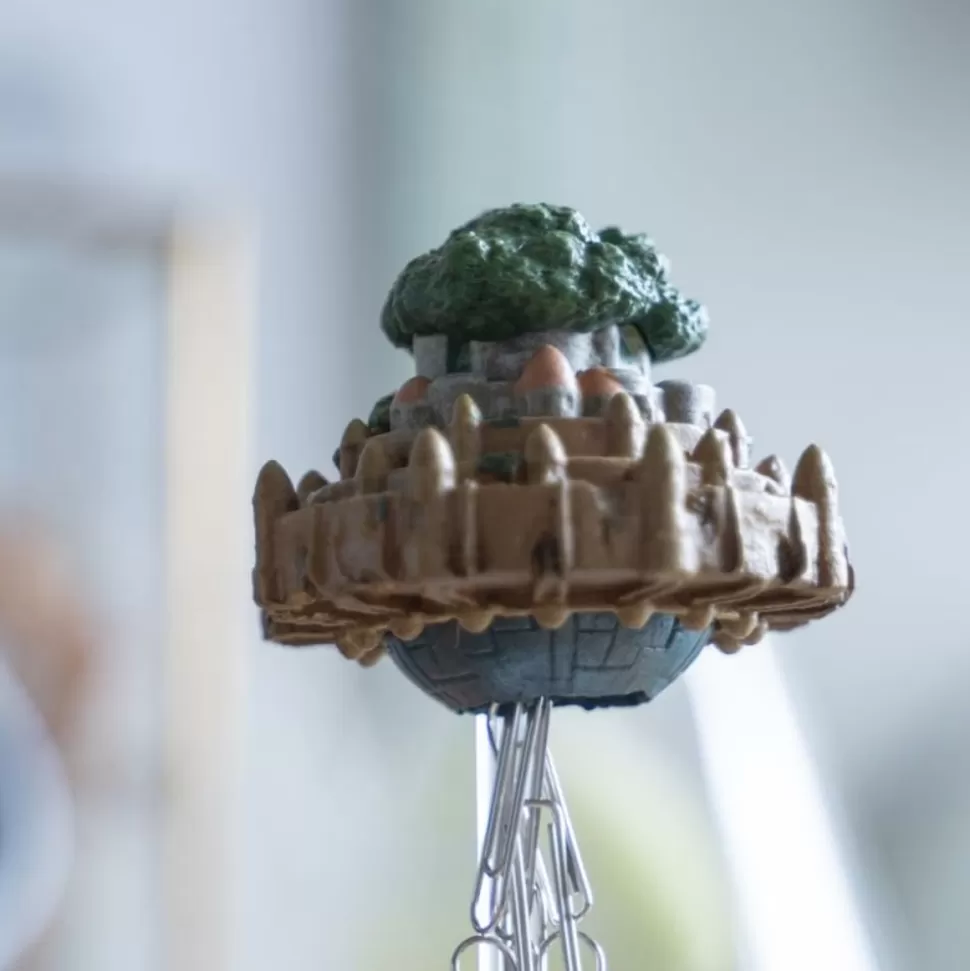 Maison Ghibli Magnetic Paper Clip Holder Flying Castle - Castle In The Sky- Statues