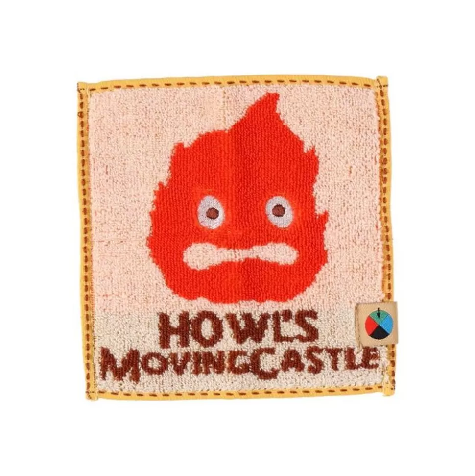 Maison Ghibli Mame Mini Towel Calcifer 15X15 Cm - Howl'S Moving Castle- Household Linen