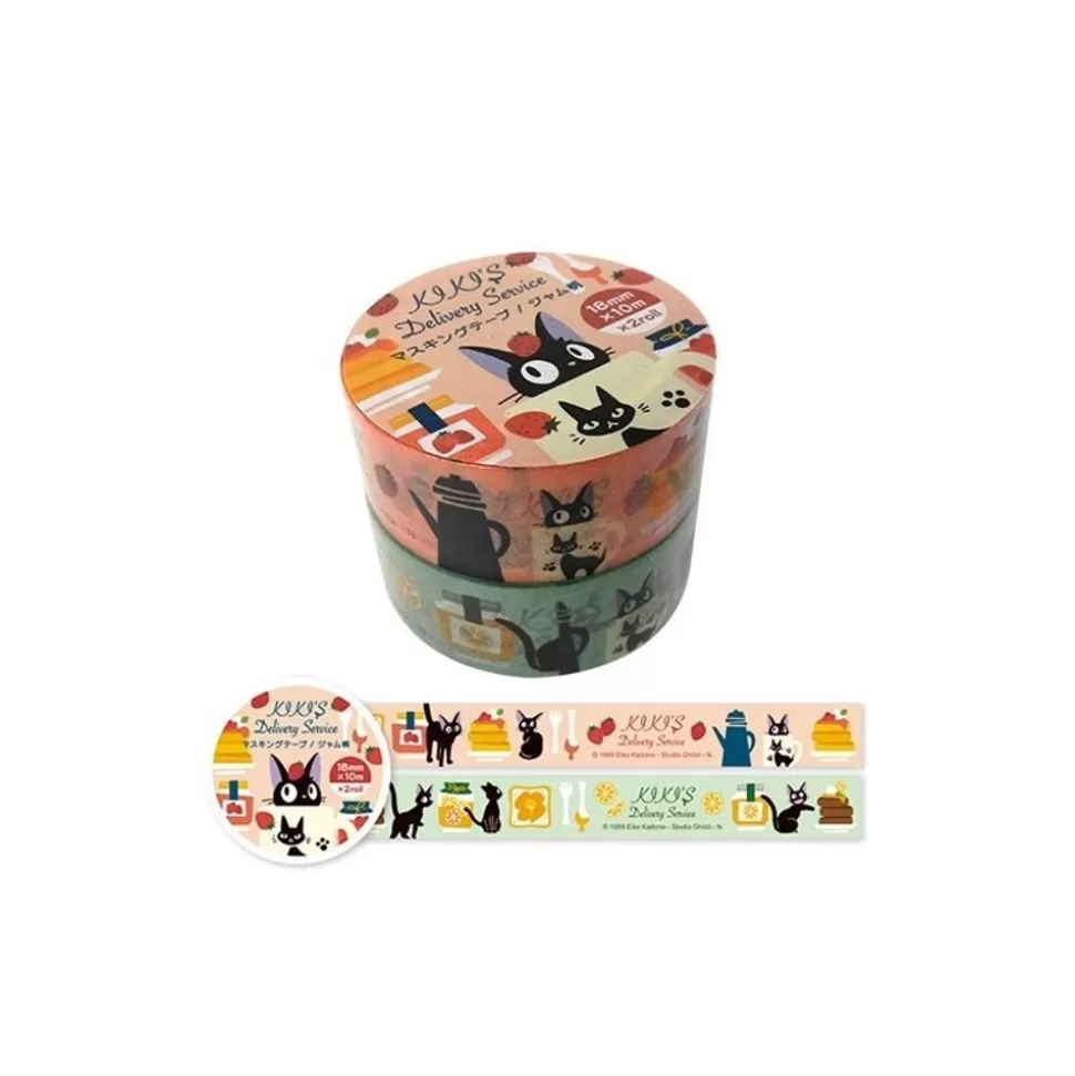 Maison Ghibli Masking Tape Set Kiki Jam Pattern - Kiki'S Delivery Service- Small Equipment