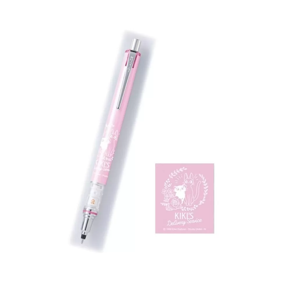 Maison Ghibli Mechanical Pencil Pink Jiji & Lily 0,3Mm - Kiki'S Delivery Service- Writing