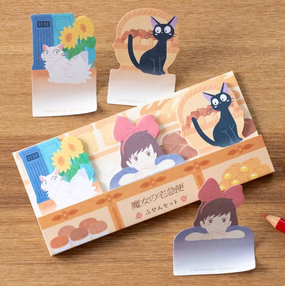 Maison Ghibli Memo Set Kiki, Jiji & Licy - Kiki'S Delivery Service- Small Equipment