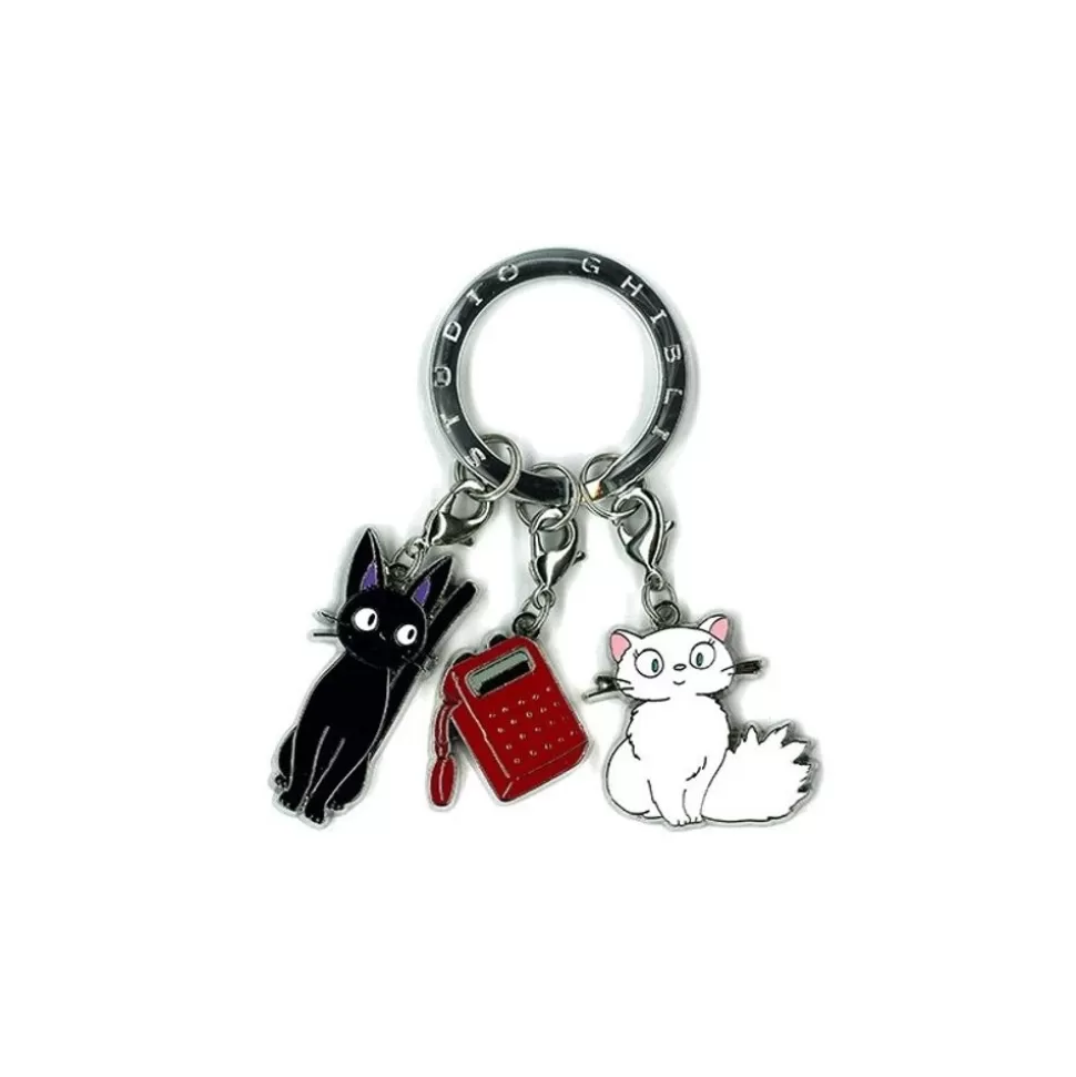 Maison Ghibli Metal Key Chain Kiki 3 Characters - Kiki'S Delivery Service- Keychains