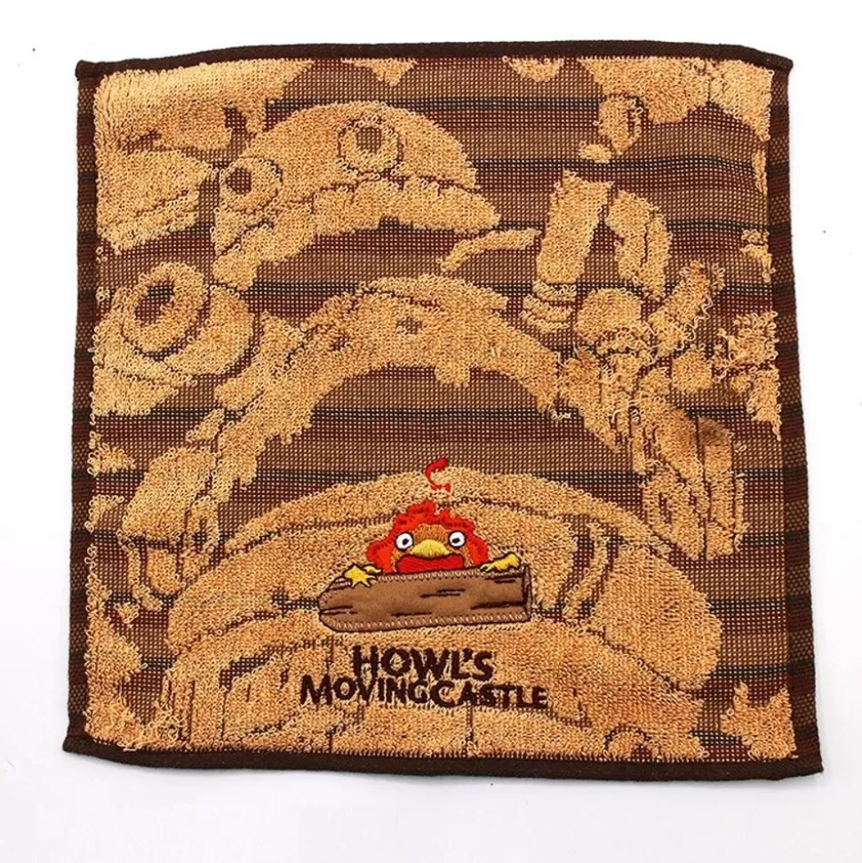 Maison Ghibli Mini Towel Calcifer 25 X 25 Cm - Howl'S Moving Castle- Household Linen