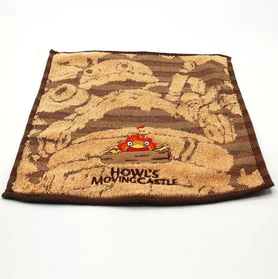 Maison Ghibli Mini Towel Calcifer 25 X 25 Cm - Howl'S Moving Castle- Household Linen