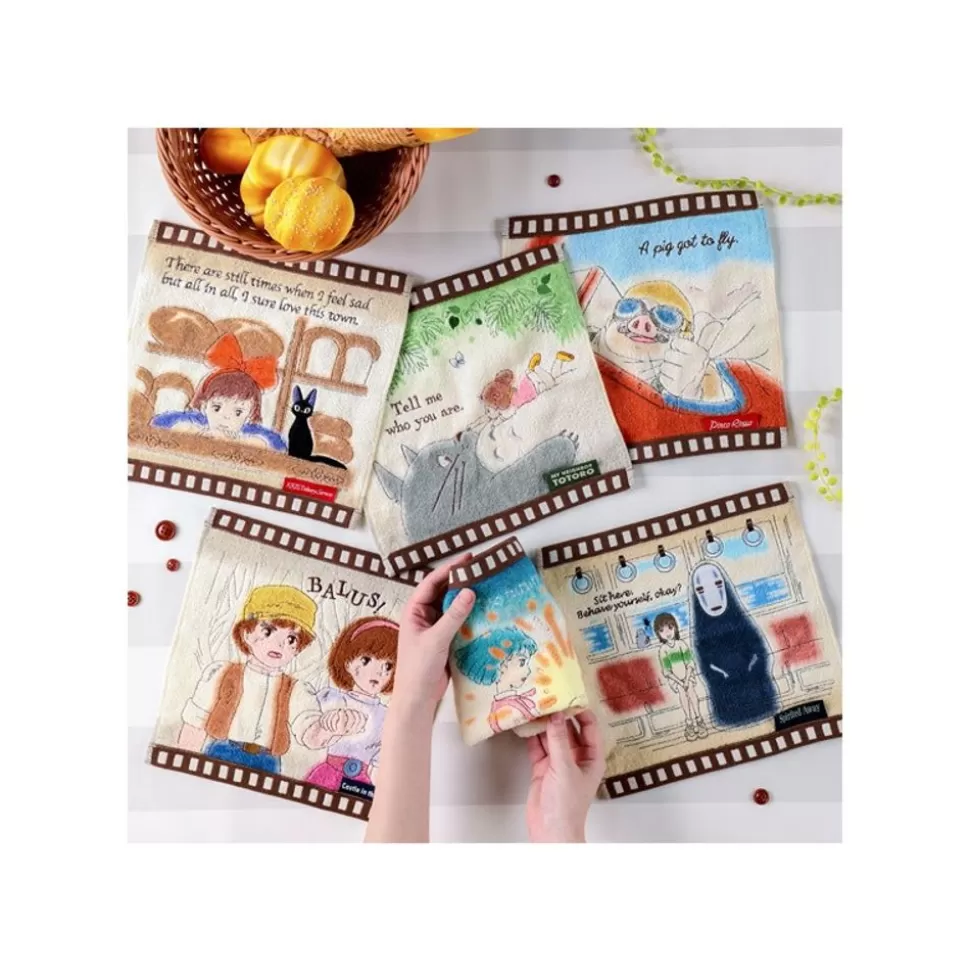 Maison Ghibli Mini Towel Celluloid Mei And Totoro - My Neighbor Totoro- Household Linen