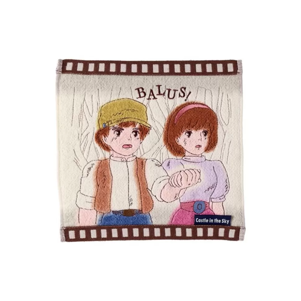 Maison Ghibli Mini Towel Celluloid Sheeta & Pazu - Castle In The Sky- Household Linen