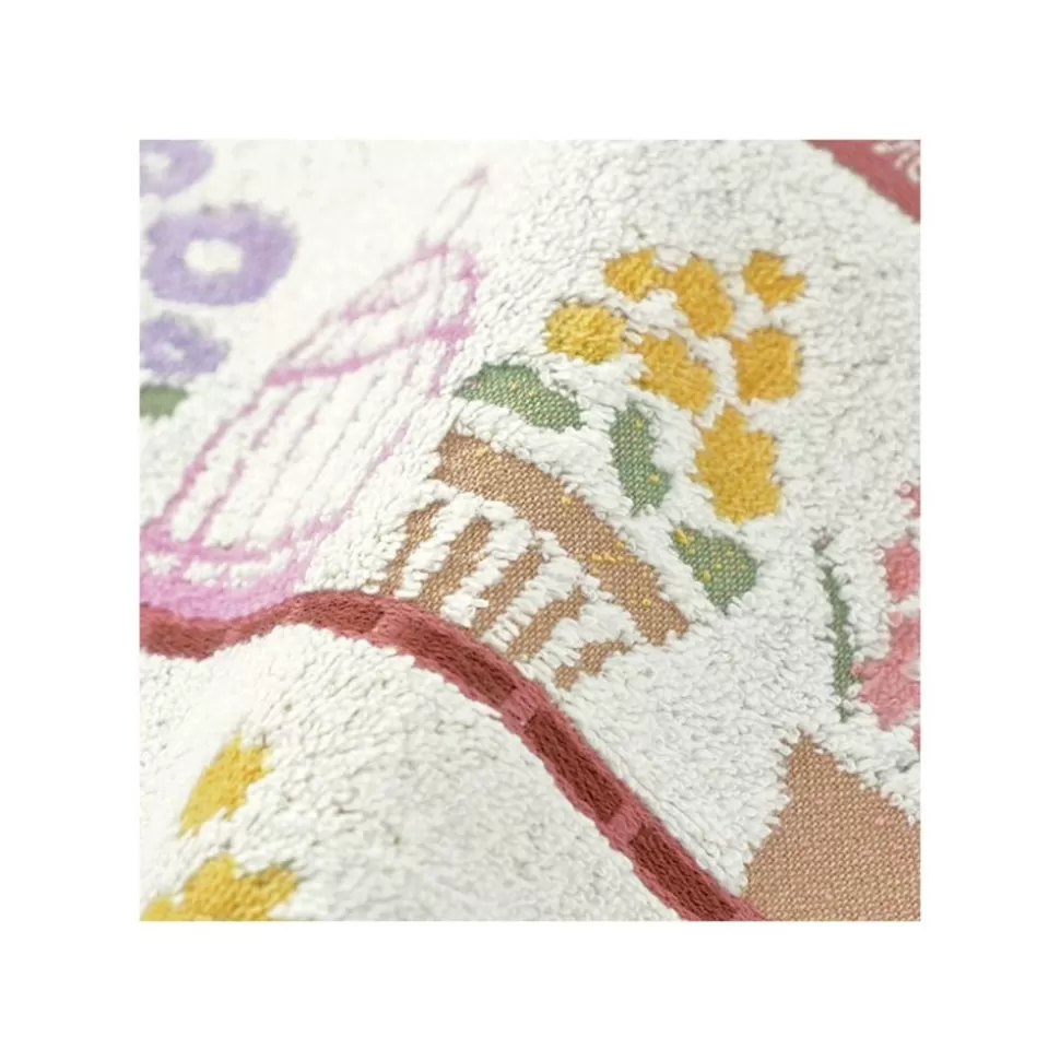 Maison Ghibli Mini Towel Jiji And Her Favourite Flowers 25X25 - Kiki'S Delivery Ser- Household Linen