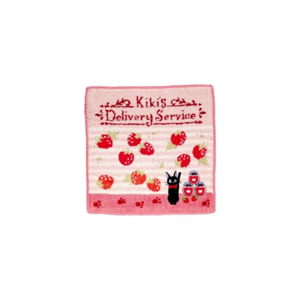 Maison Ghibli Mini Towel Pink Fruits Tea Time - Kiki'S Delivery Service 23 23 Cm- Household Linen