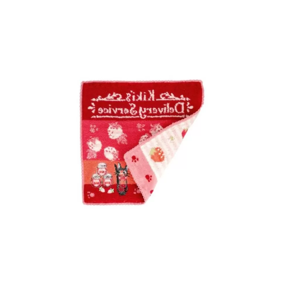 Maison Ghibli Mini Towel Pink Fruits Tea Time - Kiki'S Delivery Service 23 23 Cm- Household Linen