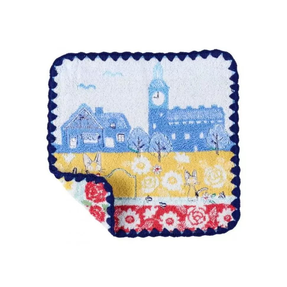Maison Ghibli Mini Towel Streets Of Paris 25X25 Cm - Kiki'S Delivery Service- Household Linen