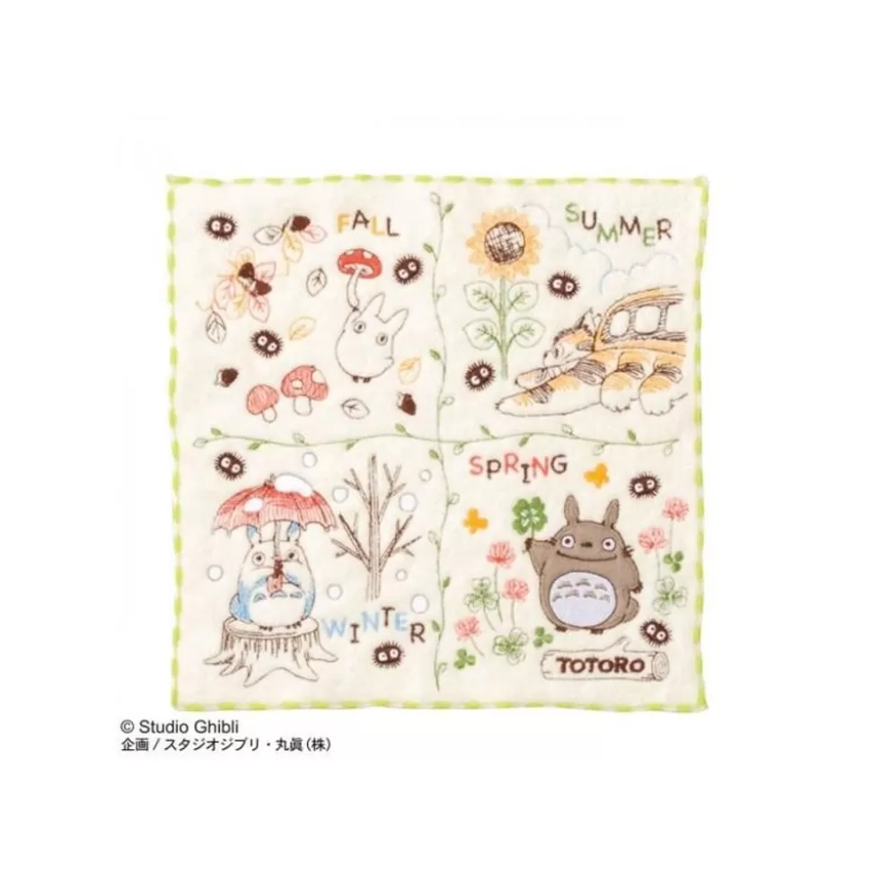 Maison Ghibli Mini Towel Wreath Of Nuts 25X25 Cm - My Neighbor Totoro- Household Linen