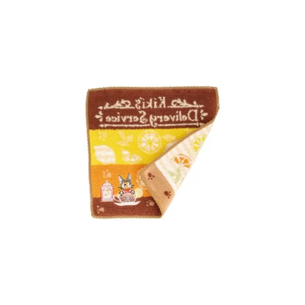 Maison Ghibli Mini Towel Yellow Fruits Tea Time 23 23 Cm - Kiki'S Delivery Service- Household Linen