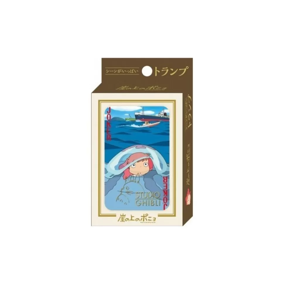 Maison Ghibli Movie Scenes Playing Cards - Ponyo On The Cliff- Playing Cards