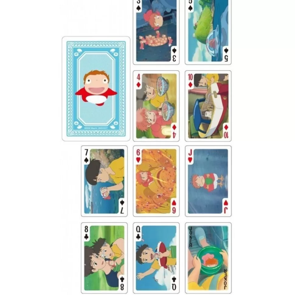 Maison Ghibli Movie Scenes Playing Cards - Ponyo On The Cliff- Playing Cards