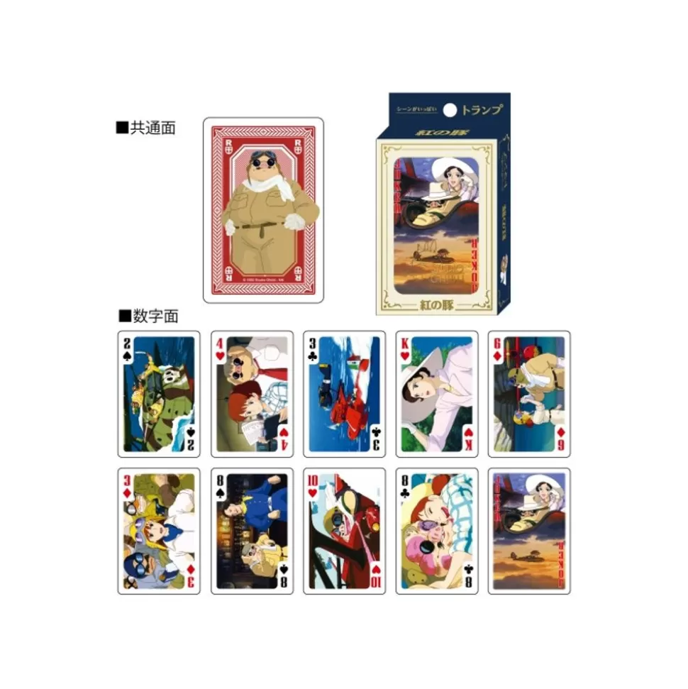 Maison Ghibli Movie Scenes Playing Cards - Porco Rosso- Playing Cards