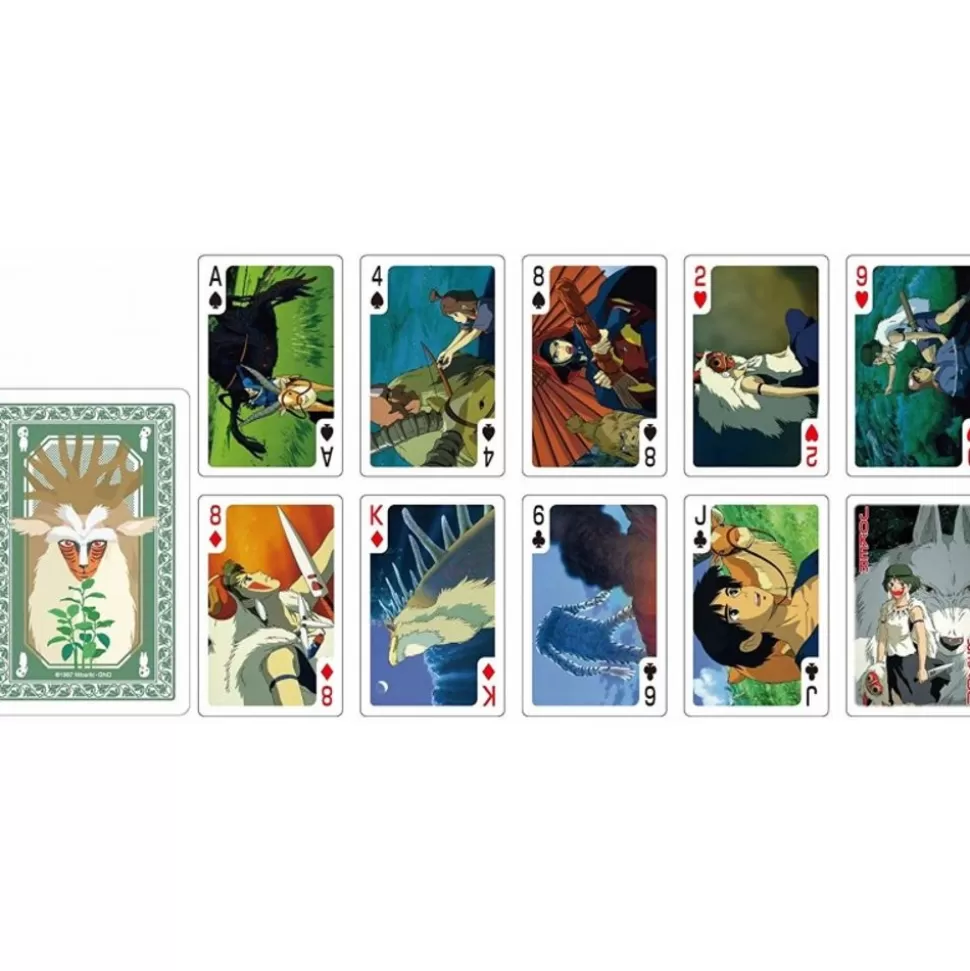 Maison Ghibli Movie Scenes Playing Cards - Princess Mononoke- Playing Cards