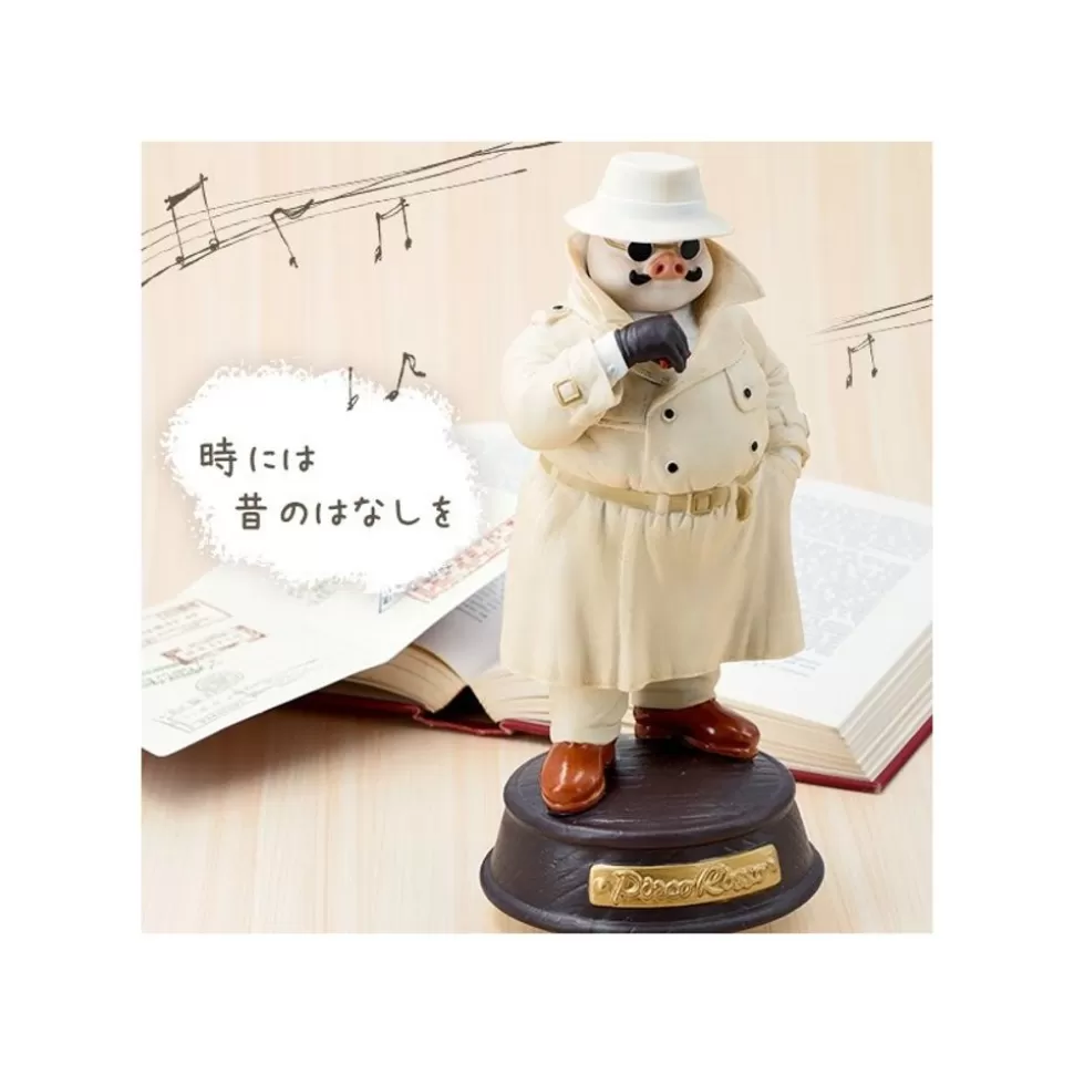 Maison Ghibli Music Box Marco In Trench Coat - Porco Rosso- Music Boxes