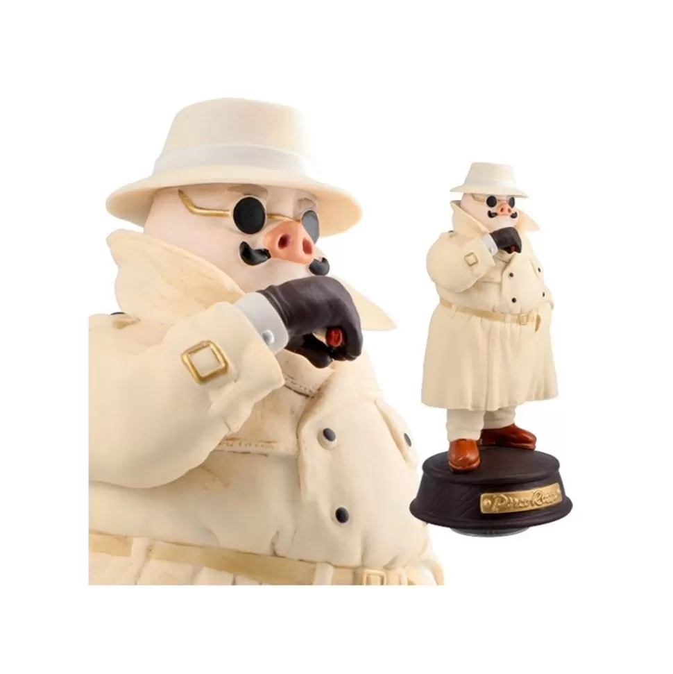 Maison Ghibli Music Box Marco In Trench Coat - Porco Rosso- Music Boxes