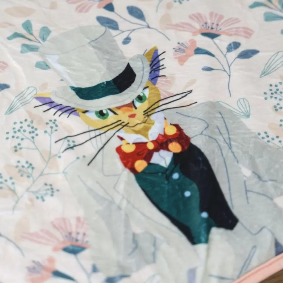 Maison Ghibli Muta Rolled Blanket - Cat Returns- Household Linen