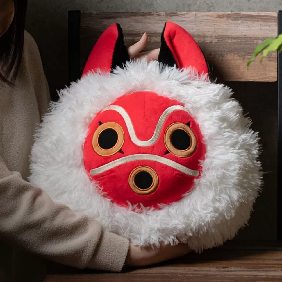 Maison Ghibli Nakayoshi Cushion San'S Mask - Princess Mononoke- Pillow