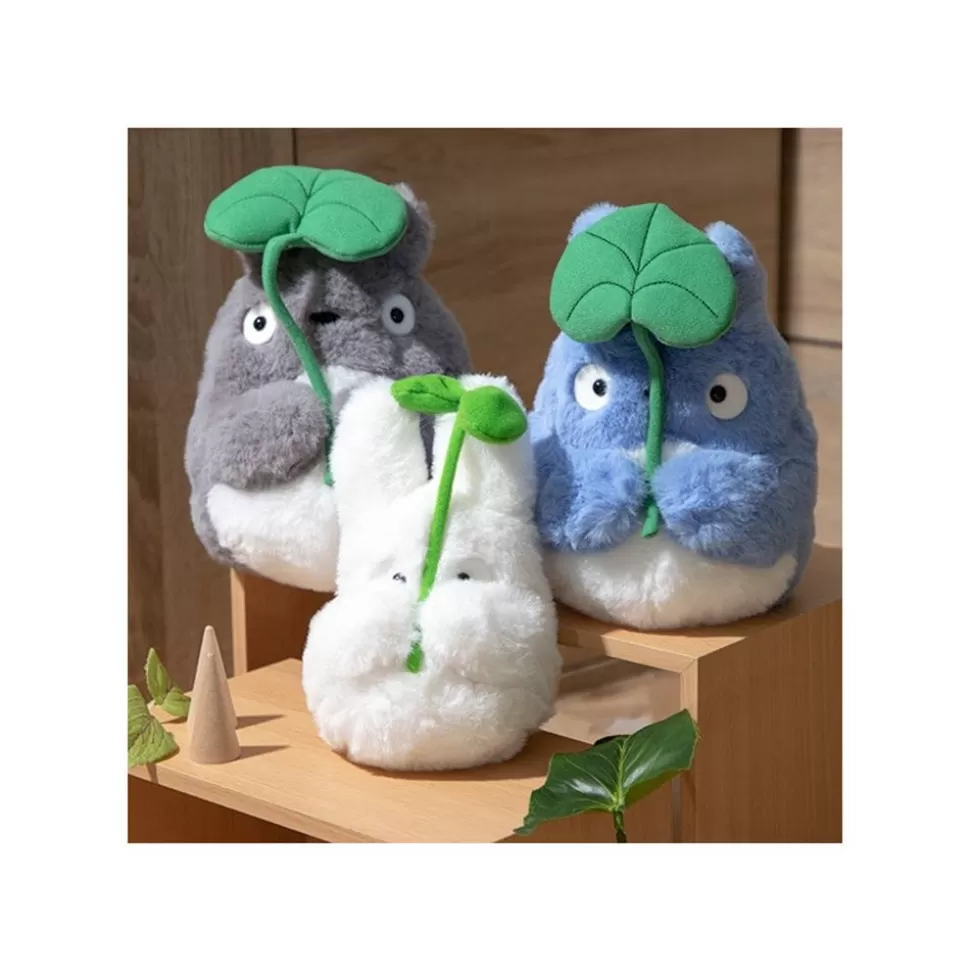 Maison Ghibli Nakayoshi Plush Medium Totoro With Leaf - My Neighbor Totoro- Nakayoshi Plush