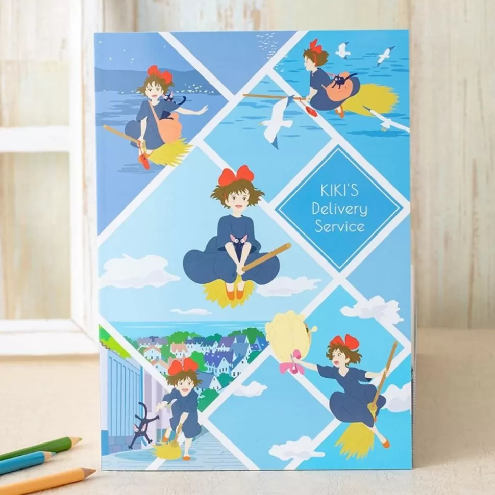 Maison Ghibli Notebook B5 Flying Kiki - Kiki'S Delivery Service- Notebooks And Notepads