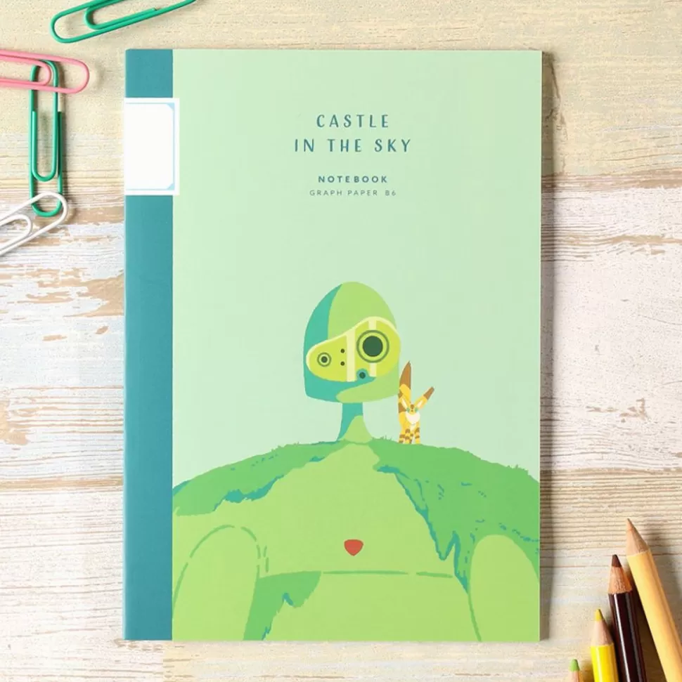 Maison Ghibli Notebook B6 Robot - Castle In The Sky- Notebooks And Notepads