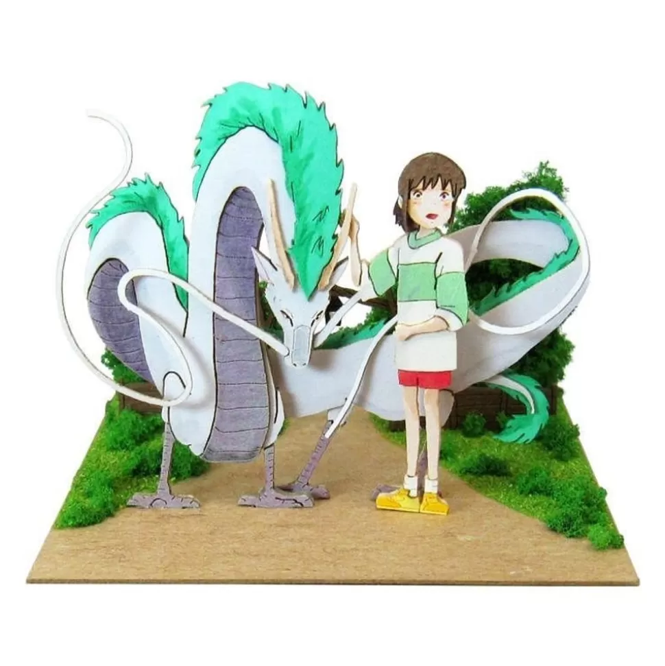 Maison Ghibli Paper Craft Haku Dragon & Chihiro - Spirited Away- Arts And Crafts