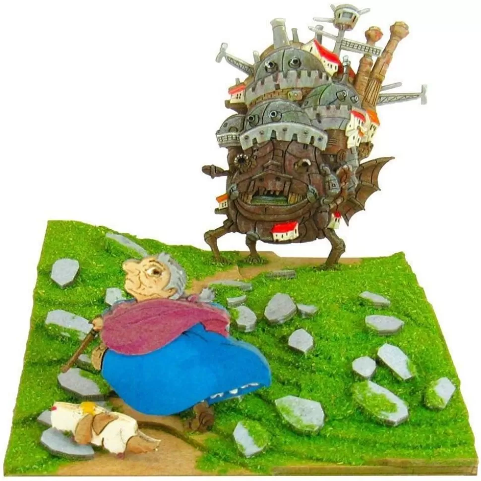 Maison Ghibli Paper Craft Howl'S Castle & Sophie - Howl'S Moving Castle- Arts And Crafts