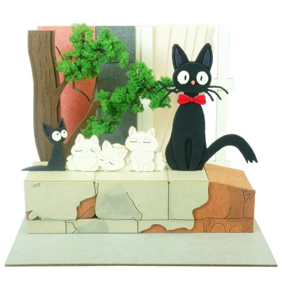 Maison Ghibli Paper Craft Jiji And Kittens - Kiki'S Delivery Service- Arts And Crafts