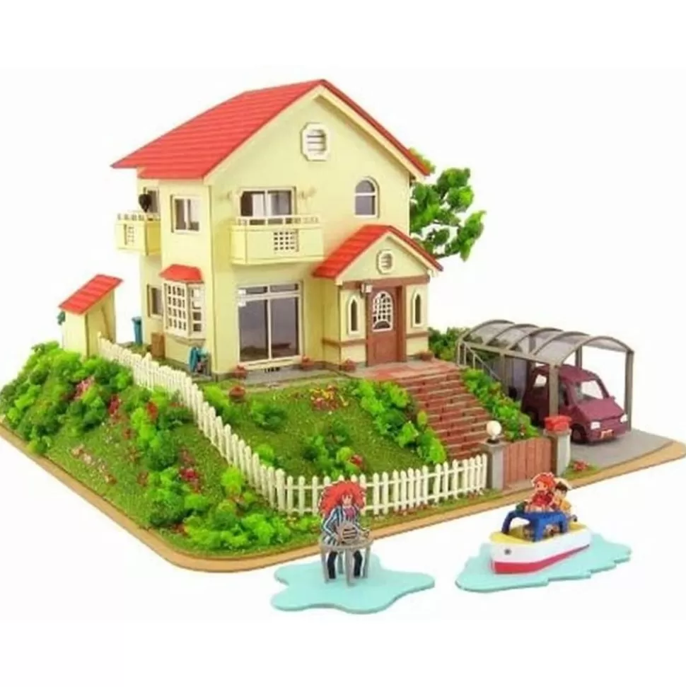 Maison Ghibli Paper Craft Sosuke & Ponyo'S House - Ponyo On The Cliff- Arts And Crafts