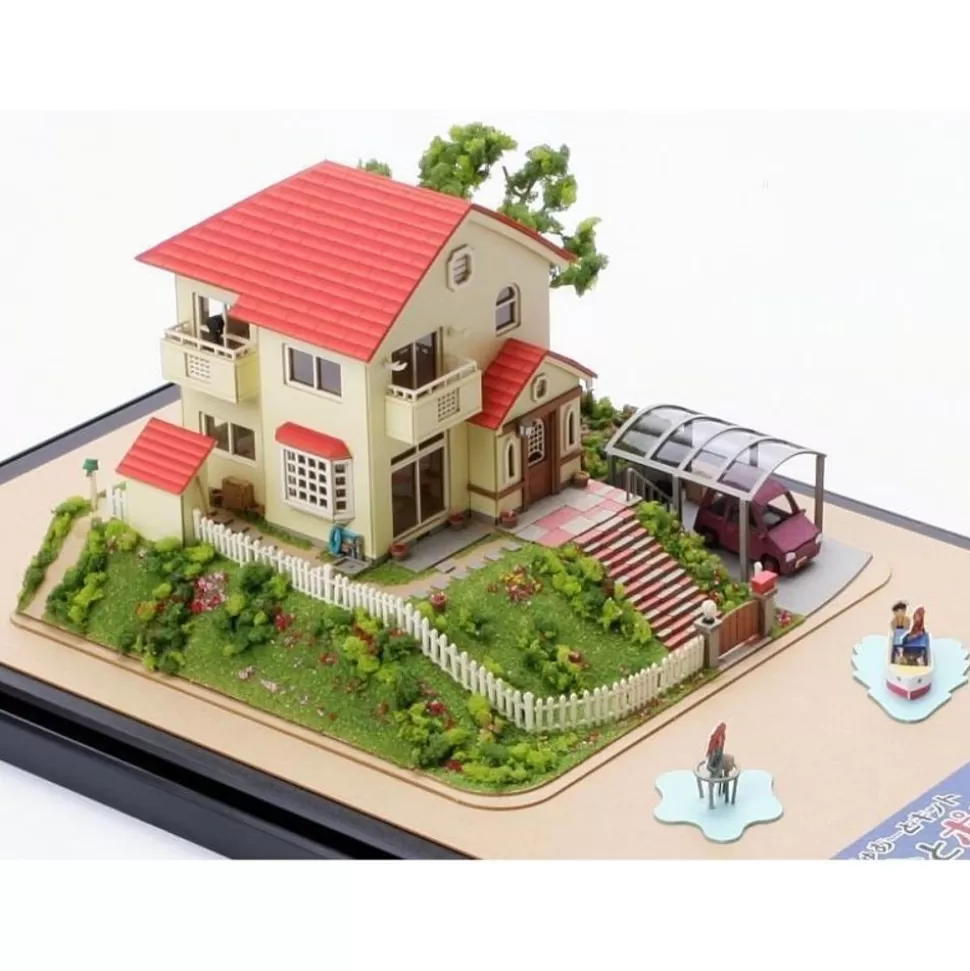 Maison Ghibli Paper Craft Sosuke & Ponyo'S House - Ponyo On The Cliff- Arts And Crafts