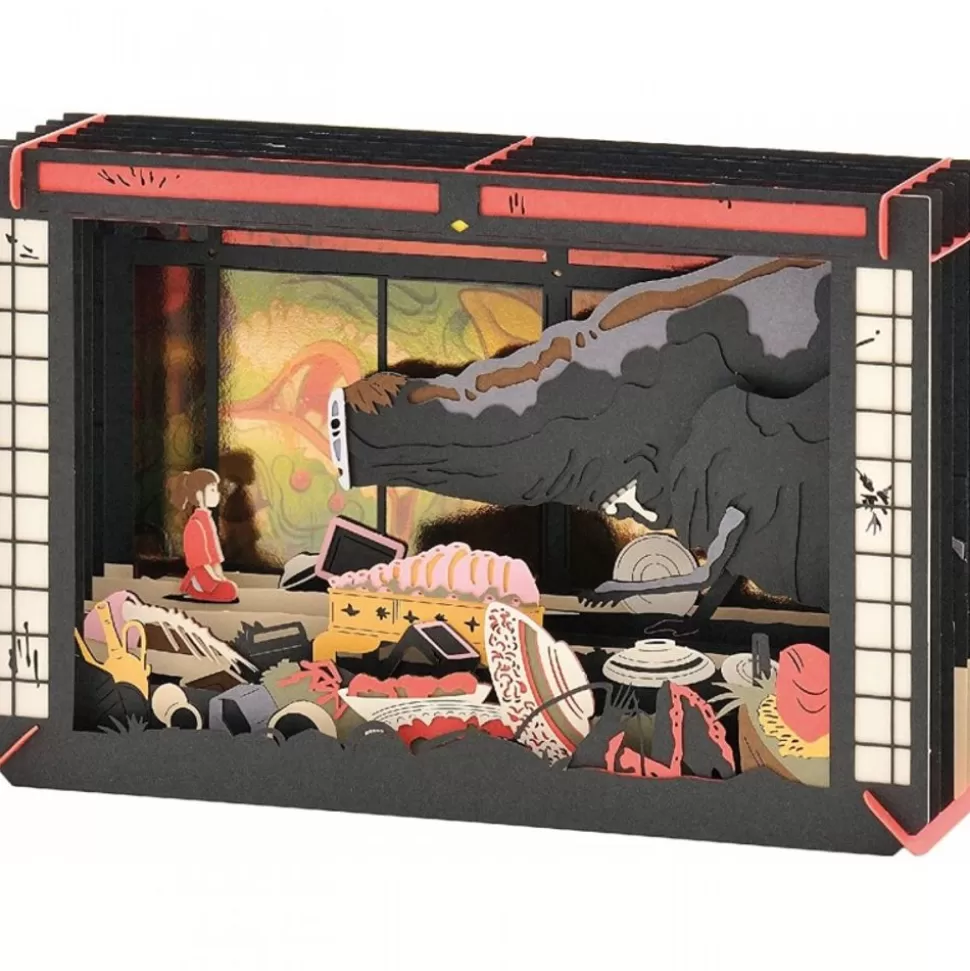 Maison Ghibli Paper Theater After The Feast - Spirited Away- Arts And Crafts