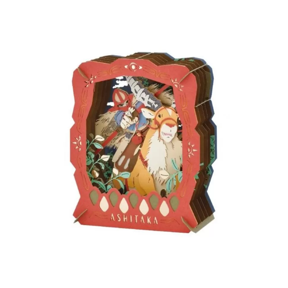 Maison Ghibli Paper Theater Ashitaka & Yakul - Princess Mononoke- Arts And Crafts