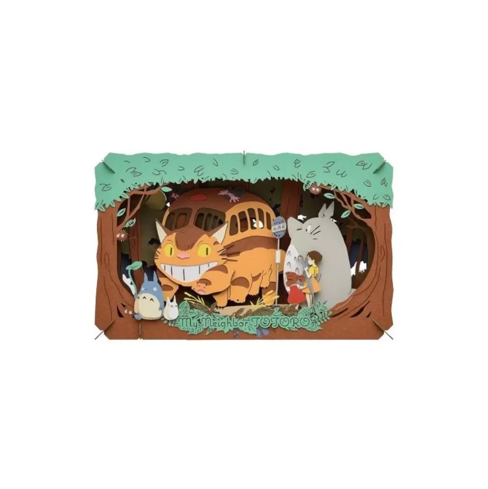 Maison Ghibli Paper Theater Catbus' Arrival - My Neighbour Totoro- Arts And Crafts