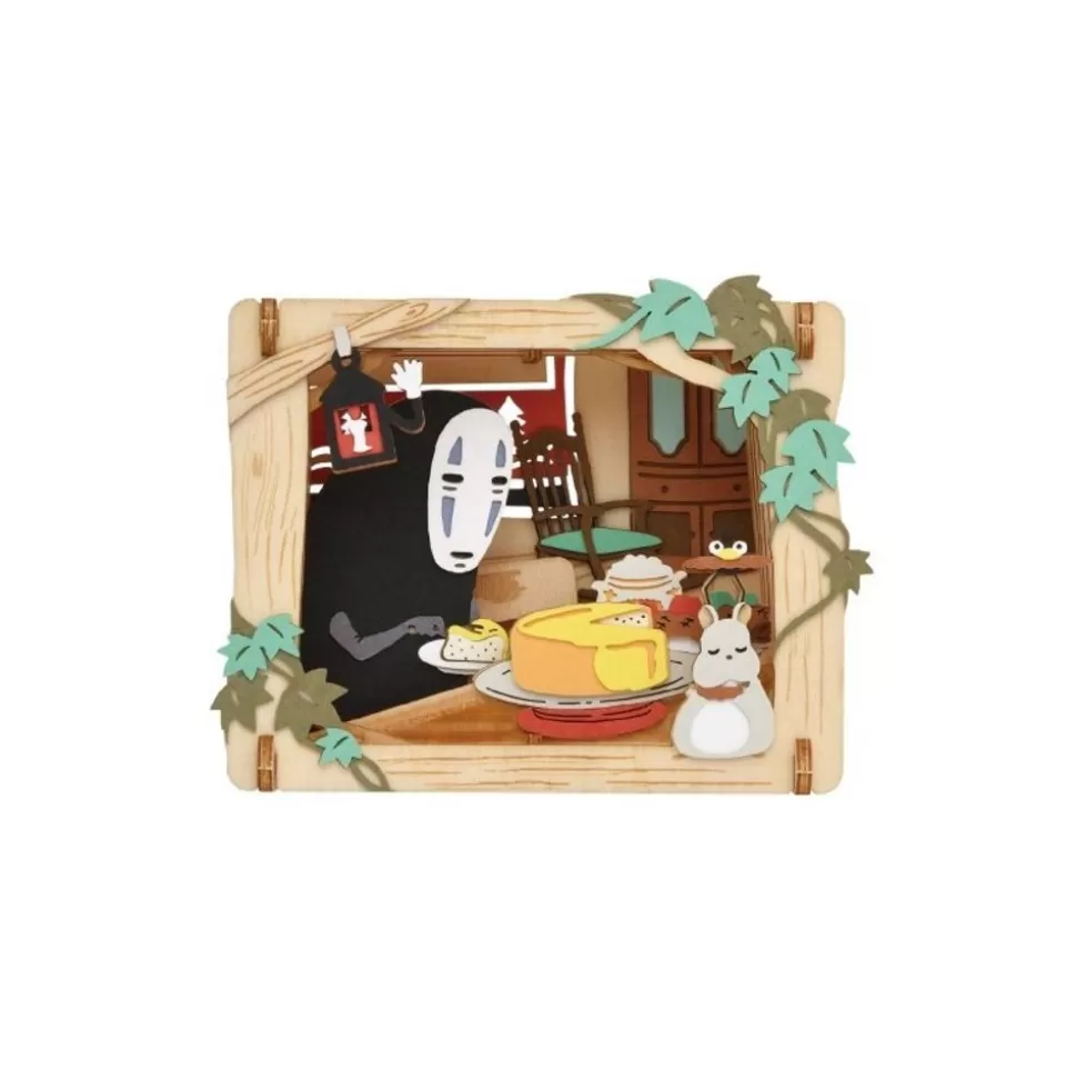 Maison Ghibli Paper Theater Wood Style No Face'S Dessert - Spirited Away- Arts And Crafts