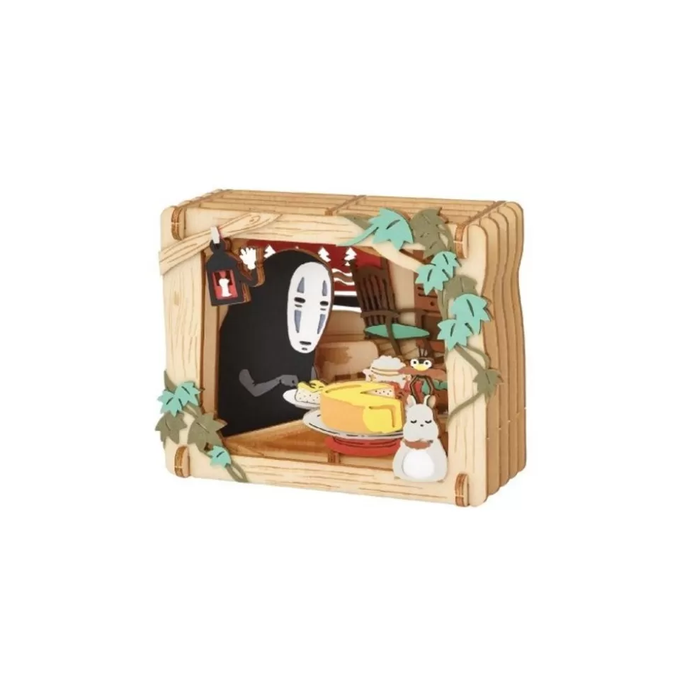 Maison Ghibli Paper Theater Wood Style No Face'S Dessert - Spirited Away- Arts And Crafts