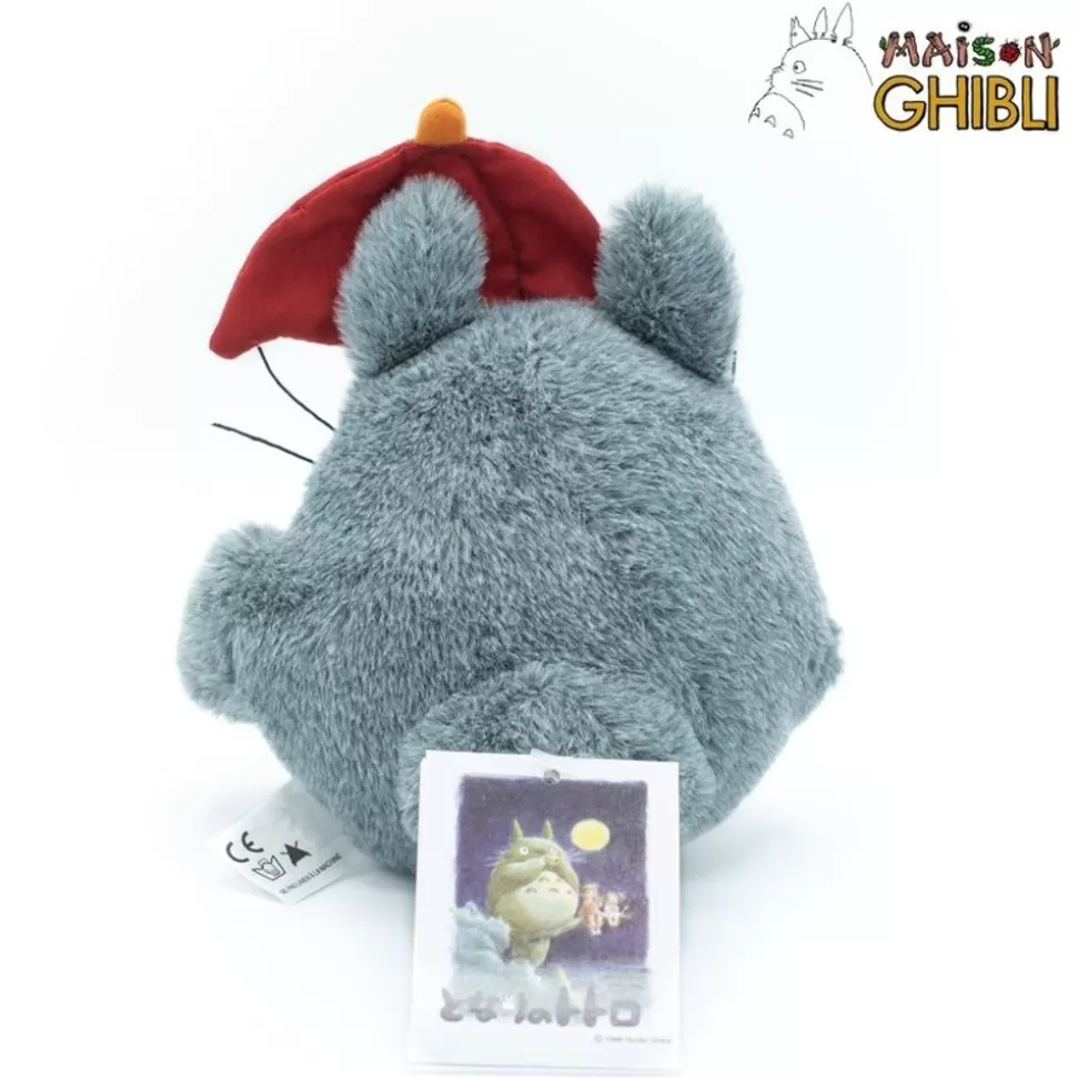 Maison Ghibli Plush Totoro With Red Umbrella - My Neighbor Totoro- Classic Plush