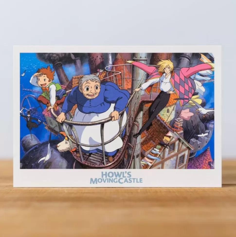 Maison Ghibli Postcard - Howl'S Moving Castle- Postcards And Letter Papers