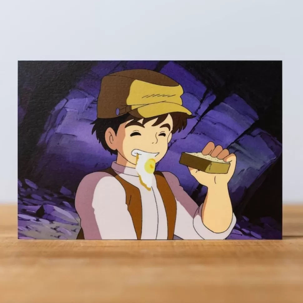 Maison Ghibli Postcard Pazu Snack - Castle In The Sky- Postcards And Letter Papers