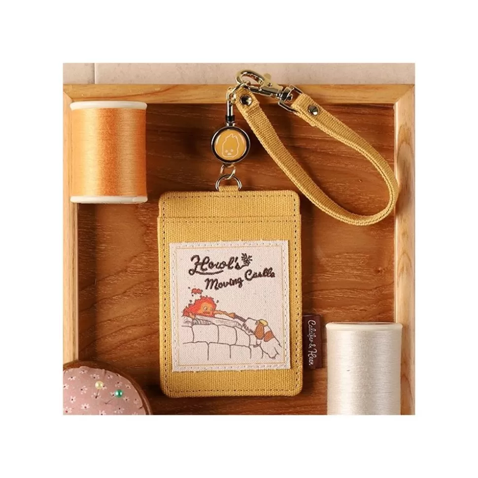 Maison Ghibli Pouch Card Holder Calcifer & Heen - Howl'S Moving Castle- Accessories