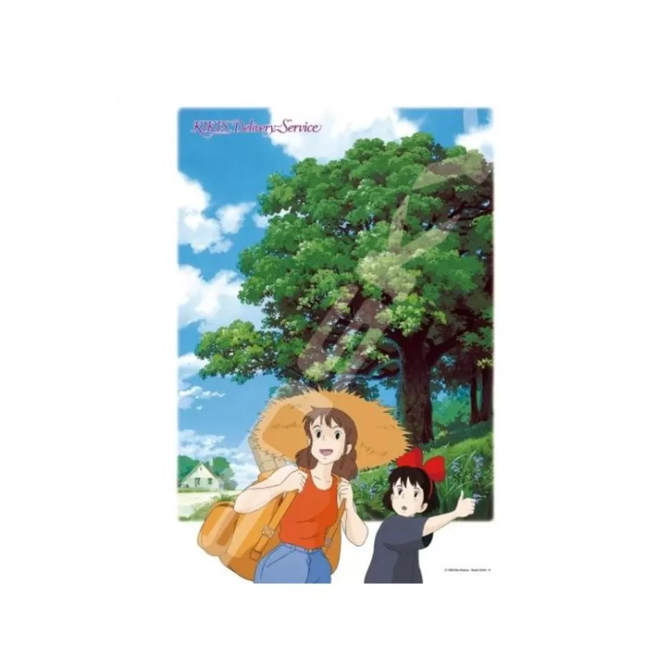 Maison Ghibli Puzzle 500P Kiki And Ursula Hitchhiking - Kiki'S Delivery Service- Jigsaw Puzzle